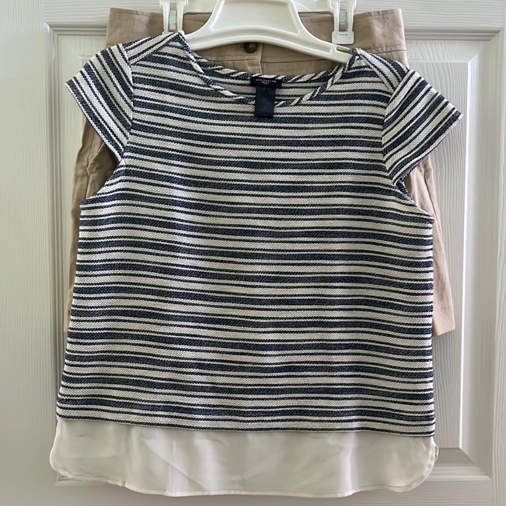 Ann Taylor petite top and skirt set